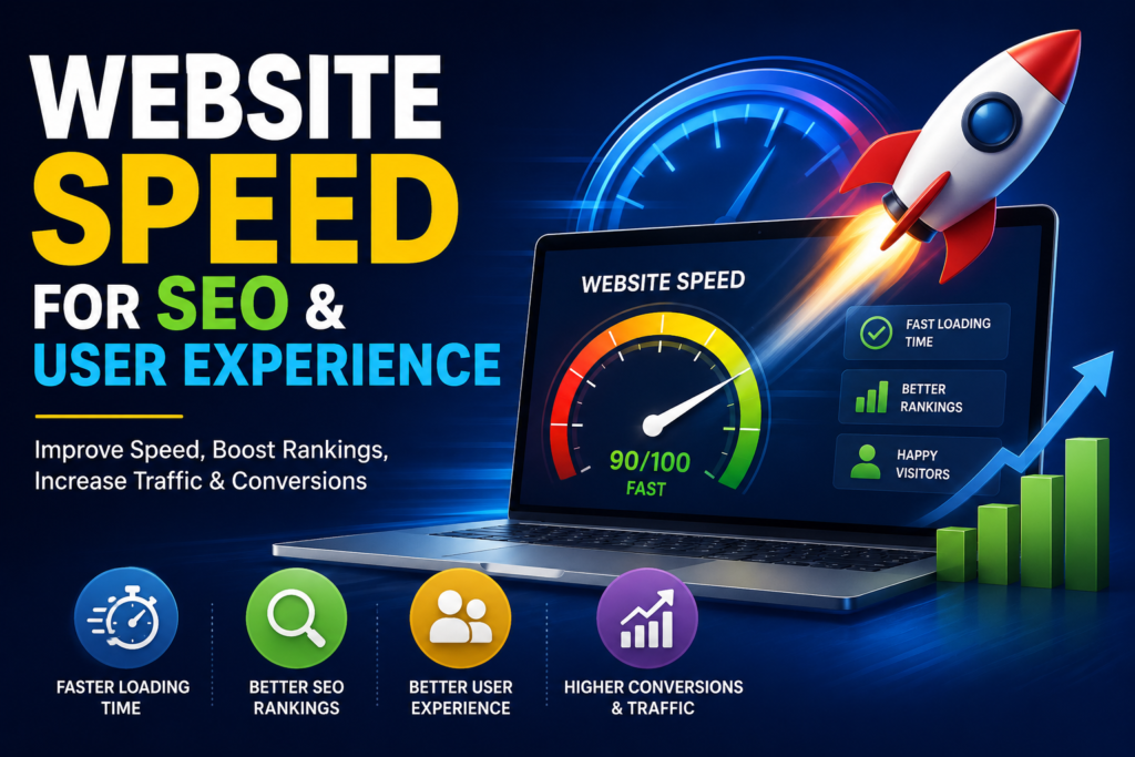 Website Speed for SEO and User Experience Infographic